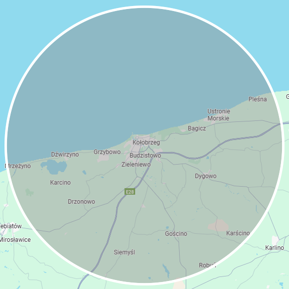 Obszar działania - Kołobrzeg i okolice